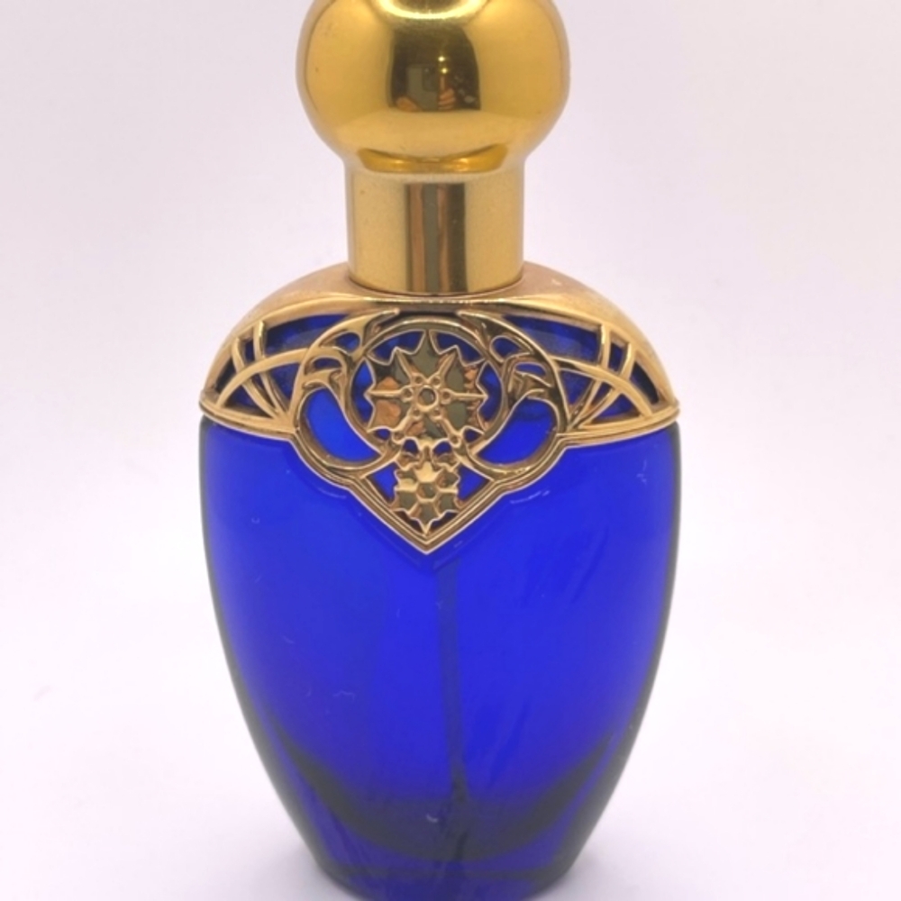 Avon Vintage Mesmerize Cobalt Blue Perfume Bottle EMPTY